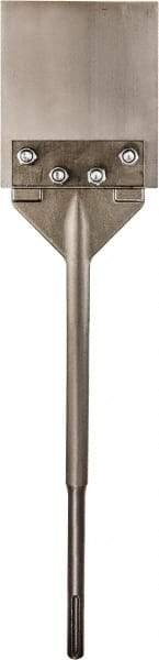 Milwaukee Tool - 6" Head Width, 25" OAL, 45/64" Shank Diam, Floor Scraper Chisel - SDS Max Drive, SDS Max Shank, Carbide - Exact Industrial Supply