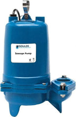 Goulds Pumps - 2 hp, 200 Amp Rating, 200 Volts, Single Speed Continuous Duty Operation, Sewage Pump - 3 Phase, Cast Iron Housing - Exact Industrial Supply