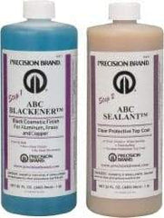 Precision Brand - 1 Quart Bottle ABC Blackener and Sealant Kit - (2) 32 Fluid Ounce Bottles - Exact Industrial Supply