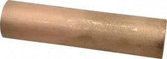 Made in USA - 1-1/2 Inch Outside Diameter x 6-1/2 Inch Long, Bronze Round Tube - 1 Inch Inside Diameter, Alloy SAE 841 Oil Impregnated Bronze, 2 Lb. Shipping Weight - Exact Industrial Supply