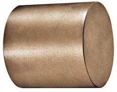 Made in USA - 1 Inch Diameter x 6-1/2 Inch Long, Oil Impregnated Bronze Round Rod - Alloy SAE 841 - Exact Industrial Supply