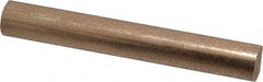 Made in USA - 3/8 Inch Diameter x 3 Inch Long, Oil Impregnated Bronze Round Rod - Alloy SAE 841 - Exact Industrial Supply