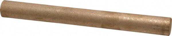 Made in USA - 5/8 Inch Diameter x 6-1/2 Inch Long, Oil Impregnated Bronze Round Rod - Alloy SAE 841 - Exact Industrial Supply
