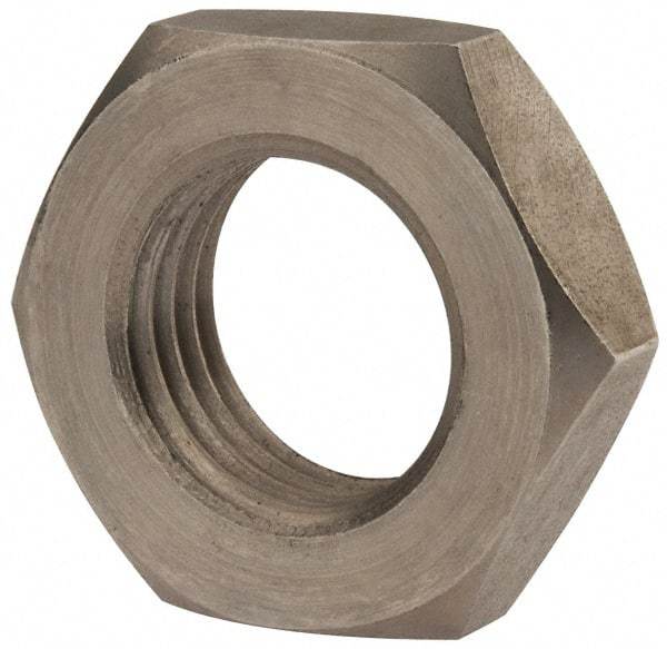 Value Collection - M27x3.00 Metric Coarse Stainless Steel Right Hand Hex Jam Nut - 41mm Across Flats, 13.5mm High, Uncoated - Exact Industrial Supply