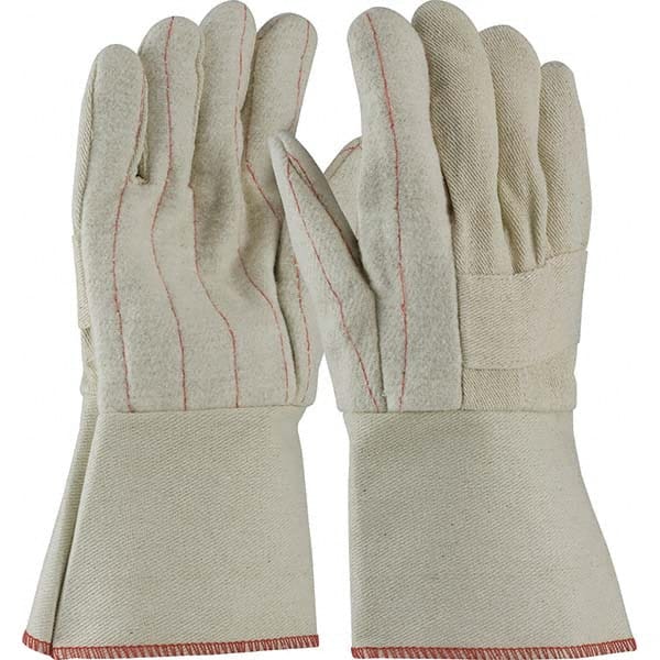 PIP - Size Universal Burlap & Cotton Canvas Lined Cotton Canvas Hot Mill Glove - Exact Industrial Supply