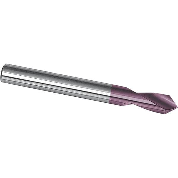 Magafor - 14mm Body Diam, 90°, 75mm OAL, Solid Carbide Spotting Drill - Exact Industrial Supply