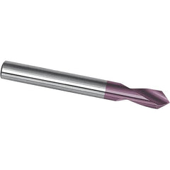 Magafor - 10mm Body Diam, 90°, 2-3/4" OAL, Solid Carbide Spotting Drill - Exact Industrial Supply