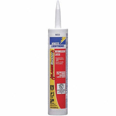 White Lightning - 10 oz Tube Red Latex Foam - -20 to 185°F Operating Temp, 30 min Tack Free Dry Time, 14 to 21 Days Full Cure Time - Exact Industrial Supply