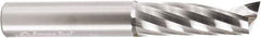 Amana Tool - 1/2" Cutting Diam x 1-5/8" Length of Cut, 1 Flute, Upcut Spiral Router Bit - Uncoated, Right Hand Cut, Solid Carbide, 3-1/2" OAL x 1/2" Shank Diam, 20° Helix Angle - Exact Industrial Supply