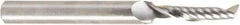 Amana Tool - 3/16" Cutting Diam x 7/8" Length of Cut, 1 Flute, Upcut Spiral Router Bit - Uncoated, Right Hand Cut, Solid Carbide, 2-1/2" OAL x 1/4" Shank Diam, 30° Helix Angle - Exact Industrial Supply