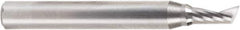 Amana Tool - 3/16" Cutting Diam x 3/8" Length of Cut, 1 Flute, Upcut Spiral Router Bit - Uncoated, Right Hand Cut, Solid Carbide, 2" OAL x 1/4" Shank Diam, 30° Helix Angle - Exact Industrial Supply