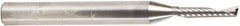 Amana Tool - 1/8" Cutting Diam x 5/8" Length of Cut, 1 Flute, Upcut Spiral Router Bit - Uncoated, Right Hand Cut, Solid Carbide, 2-1/2" OAL x 1/4" Shank Diam, 20° Helix Angle - Exact Industrial Supply