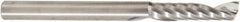 Amana Tool - 1/4" Cutting Diam x 1-1/16" Length of Cut, 1 Flute, Upcut Spiral Router Bit - Uncoated, Right Hand Cut, Solid Carbide, 3" OAL x 1/4" Shank Diam, 30° Helix Angle - Exact Industrial Supply