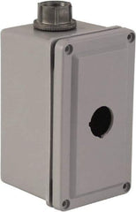 Square D - 1 Hole, 30mm Hole Diameter, Plastic Pushbutton Switch Enclosure - 1, 3, 4, 12, 4X NEMA Rated - Exact Industrial Supply