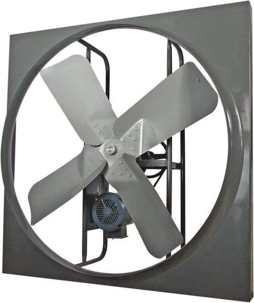 Americraft - 24" Blade, Belt Drive, 1/3 hp, 5,300 CFM, TEFC Exhaust Fan - 7.2/3.6 Amp, 115/230 Volt, Single Phase - Exact Industrial Supply