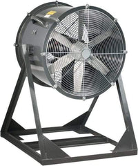 Americraft - 18" Blade, 1/4 hp, 3,050 CFM, Medium Floor Stand Industrial Circulation Fan - Floor Stand, 115/230 Volts, 1 Speed - Exact Industrial Supply