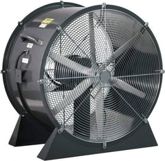 Americraft - 18" Blade, 1/4 hp, 3,050 CFM, Low Floor Stand Industrial Circulation Fan - Floor Stand, 230/460 Volts, 1 Speed - Exact Industrial Supply