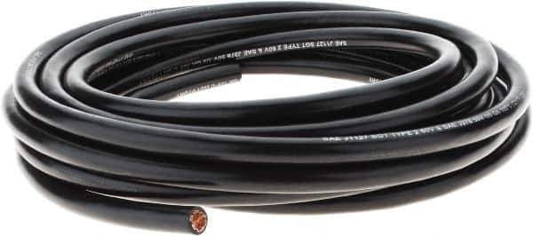 EastPenn - 1/0 Gauge Top Post Cable - Black, 25" Long - Exact Industrial Supply