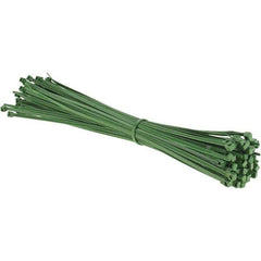 Value Collection - 15.2" Long Green Nylon Standard Cable Tie - 50 Lb Tensile Strength, 114mm Max Bundle Diam - Exact Industrial Supply