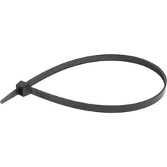 Value Collection - 14-1/2" Long Black Nylon Standard Cable Tie - 120 Lb Tensile Strength, 106mm Max Bundle Diam - Exact Industrial Supply