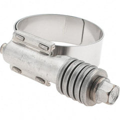 Made in USA - 1 to 1-3/4" Diam, Stainless Steel Worm Drive Clamp - Exact Industrial Supply