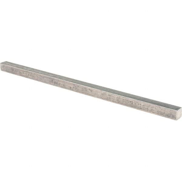 Value Collection - 12" Long x 1/2" High x 1/2" Wide, Plain Steel Undersized Key Stock - Cold Drawn Steel - Exact Industrial Supply