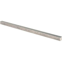 Value Collection - 12" Long x 1/2" High x 1/2" Wide, Plain Steel Undersized Key Stock - Cold Drawn Steel - Exact Industrial Supply