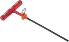Proto - 9/64" Hex, Tethered T-Handle Cushion Grip, Hex Key - 6" OAL, Alloy Steel, Inch System of Measurement - Exact Industrial Supply