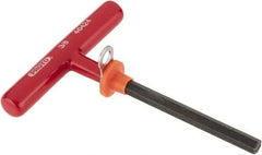 Proto - 3/8" Hex, Tethered T-Handle Cushion Grip, Hex Key - 6" OAL, Alloy Steel, Inch System of Measurement - Exact Industrial Supply