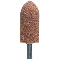 7/8″ × 2″ 1/4″ Spindle Gemini Mounted Point A11 60 Grit Aluminum Oxide - Exact Industrial Supply
