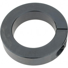 Import - 1-15/16" Bore, Steel, One Piece Clamp Collar - 3" Outside Diam, 11/16" Wide - Exact Industrial Supply
