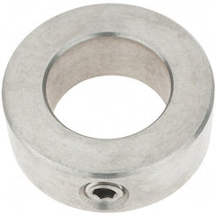 Import - 15/16" Bore, Stainless Steel, Set Screw Shaft Collar - 1-1/2" Outside Diam, 9/16" Wide - Exact Industrial Supply