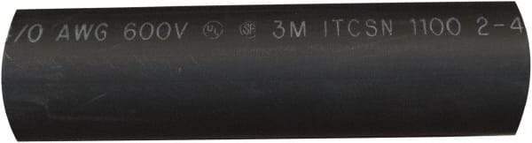 Value Collection - 6" Long, 3:1, Polyolefin Heat Shrink Electrical Tubing - Black - Exact Industrial Supply