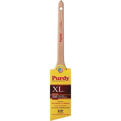 Krylon - 3/8" Angled Nylon/Polyester Angular Brush - 2" Bristle Length, 2-7/16" Wood Rattail Handle - Exact Industrial Supply