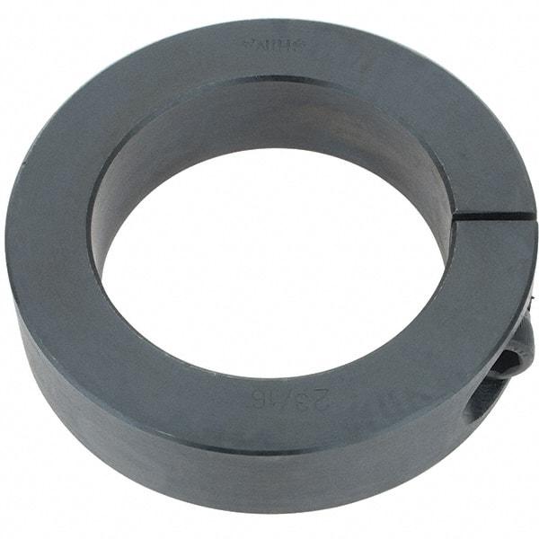 Import - 2-3/16" Bore, Steel, One Piece Clamp Collar - 3-1/4" Outside Diam, 3/4" Wide - Exact Industrial Supply