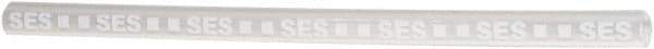Value Collection - 6" Long, 4:1, Polyolefin Heat Shrink Electrical Tubing - Clear, White - Exact Industrial Supply