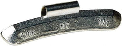 Value Collection - 5 oz I 7 Wheel Weight - Zinc, For Use with Automotive & Light Trucks - Exact Industrial Supply