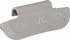 Value Collection - 8 oz TAL Wheel Weight - Lead, For Use with Automotive & Light Trucks - Exact Industrial Supply