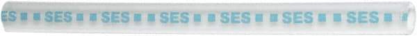 Value Collection - 6" Long, 4:1, Polyolefin Heat Shrink Electrical Tubing - Clear, Blue - Exact Industrial Supply