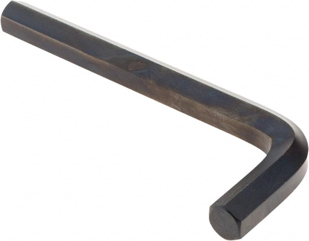 Value Collection - Short Arm, Hex Key - 5-5/32" OAL, Alloy Steel, Inch System of Measurement - Exact Industrial Supply