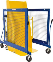 Vestil - 250 Gal Drum Dumper - 46-1/16" Wide x 64-3/4" High, 4 Steel Wheels - Exact Industrial Supply