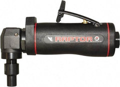 Universal Tool - Angle Handle, Angle Air Die Grinder - 12,000 RPM, Dual Capable Exhaust, 3 CFM, 0.4 hp, 90 psi - Exact Industrial Supply