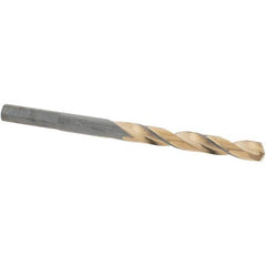 Made in USA - 15/64" High Speed Steel, 135° Point, Straight Shank Maintenance Drill Bit - Exact Industrial Supply