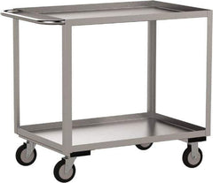 Jamco - 1,200 Lb Capacity, 36" Wide x 18" Long x 39" High Shelf Cart - 2 Shelf, Stainless Steel - Exact Industrial Supply