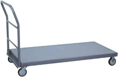 Jamco - 1,200 Lb Capacity Steel Platform Truck - 24" OAW, Hard Rubber Casters - Exact Industrial Supply
