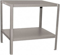 Jamco - 24 Wide x 24" Deep x 30" High, Steel Work Stand - Flat Top, Fixed Legs, Gray - Exact Industrial Supply