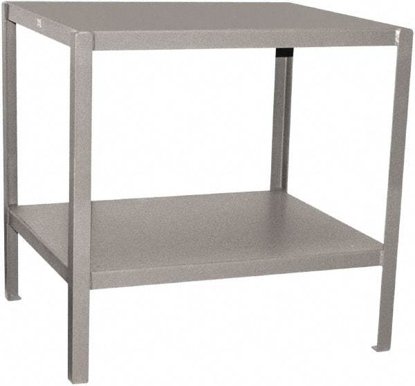 Jamco - 30 Wide x 18" Deep x 30" High, Steel Work Stand - Flat Top, Fixed Legs, Gray - Exact Industrial Supply