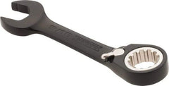 Proto - 9/16" 12 Point Offset Combination Wrench - 15° Offset Angle, 4-1/2" OAL, Steel, Black Chrome Finish - Exact Industrial Supply