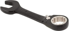 Proto - 3/4" 12 Point Offset Combination Wrench - 15° Offset Angle, 5-1/2" OAL, Steel, Black Chrome Finish - Exact Industrial Supply