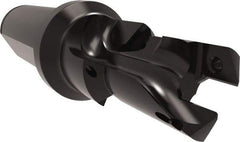Allied Machine and Engineering - 18 to 20mm Diam, Straight Shank, 25.4mm Body Shank Diam, Combo Chamfer and Countersink Drill - TCMT 110204 Insert, 113.9mm OAL - Exact Industrial Supply